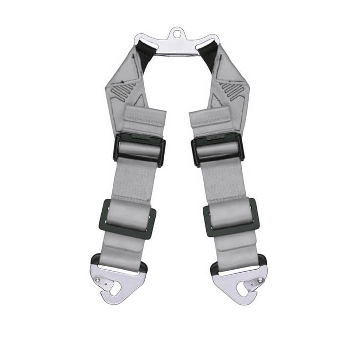 SCHROTH 49914 (49902) T-BAR CRUTCH STRAP ANTI-SUB STRAP 2, FIA, SILVER