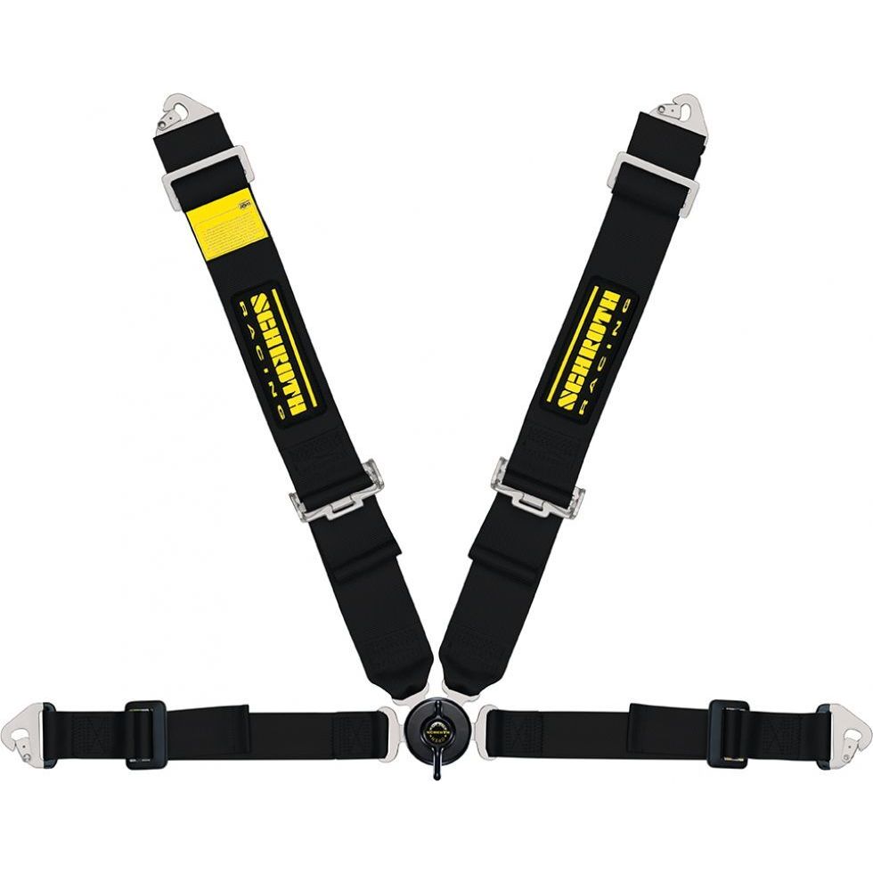 SCHROTH 91132-0 SEAT BELT CLUBMAN 2 4-POINT 50MM (2") RIGHT, ASM, PULL UP, BLACK