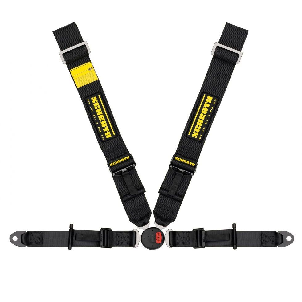 SCHROTH 91158A-0 SEAT BELT LOTUS 2-FE 4-POINT LEFT, ASM, FIA, BLACK