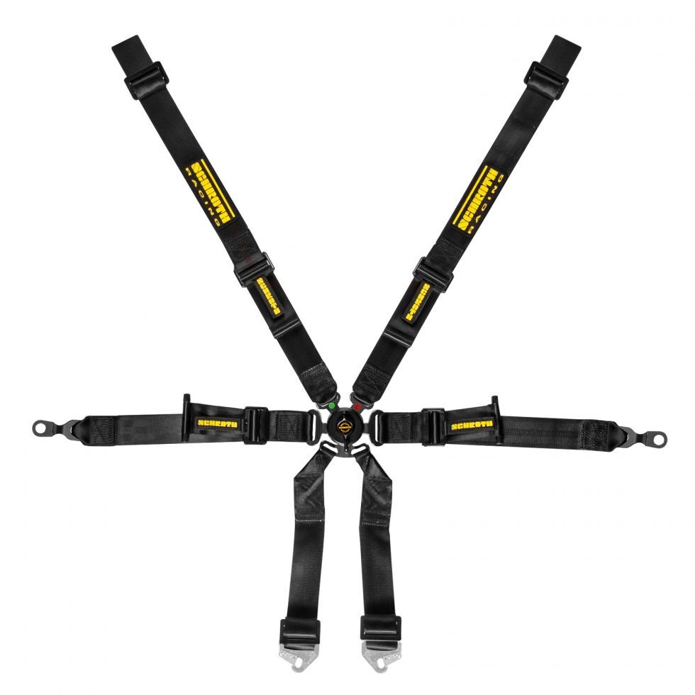 SCHROTH 94700-0 SEAT BELT PROFI 6-POINT 2X2 BLACK FOR PORSCHE 996 / 997