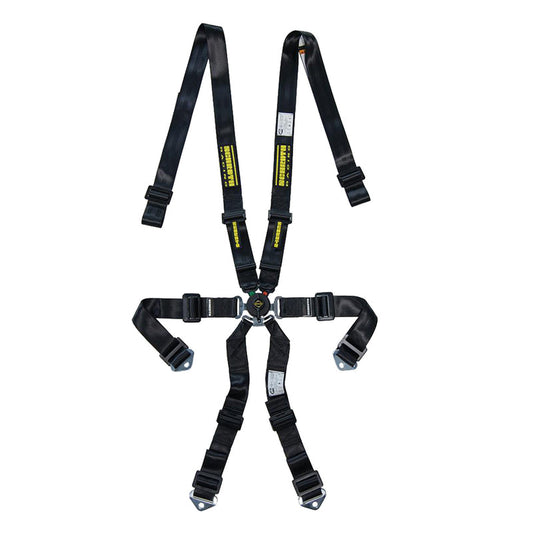 SCHROTH 94720-0 SEAT BELT ENDURO 6-POINT 2" (50 MM) 2X2 BLACK FOR PORSCHE 991 / 981