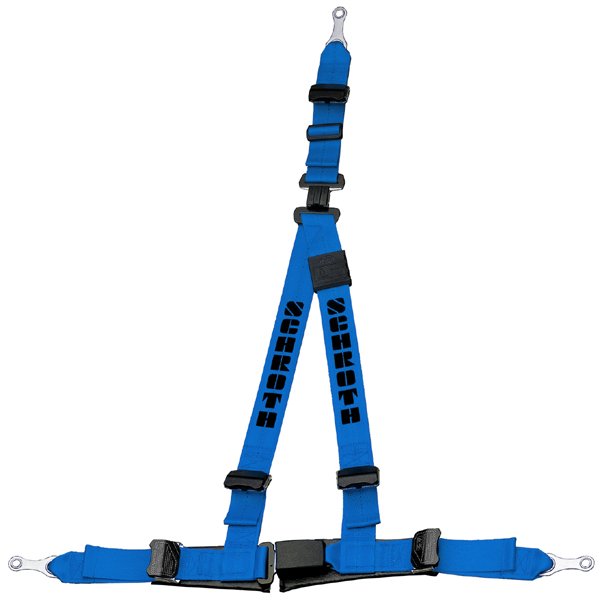 SCHROTH 10011E SEAT BELT RALLYE 3 3-POINT 50 MM (2") LEFT, ASM, ECE, BLUE