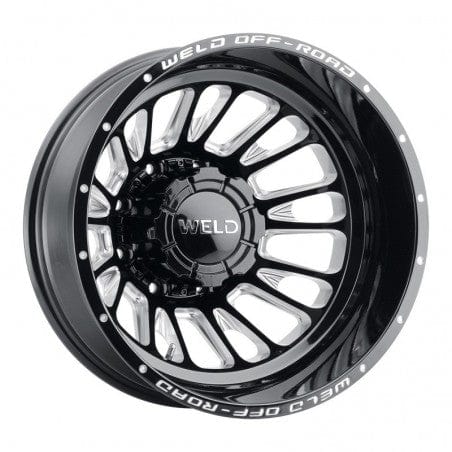 Weld W12108292N31 Scorch Dually Rear W121 Wheel 20x8.25 8x200 ET-202 BS-3.17 Gloss Black MIL
