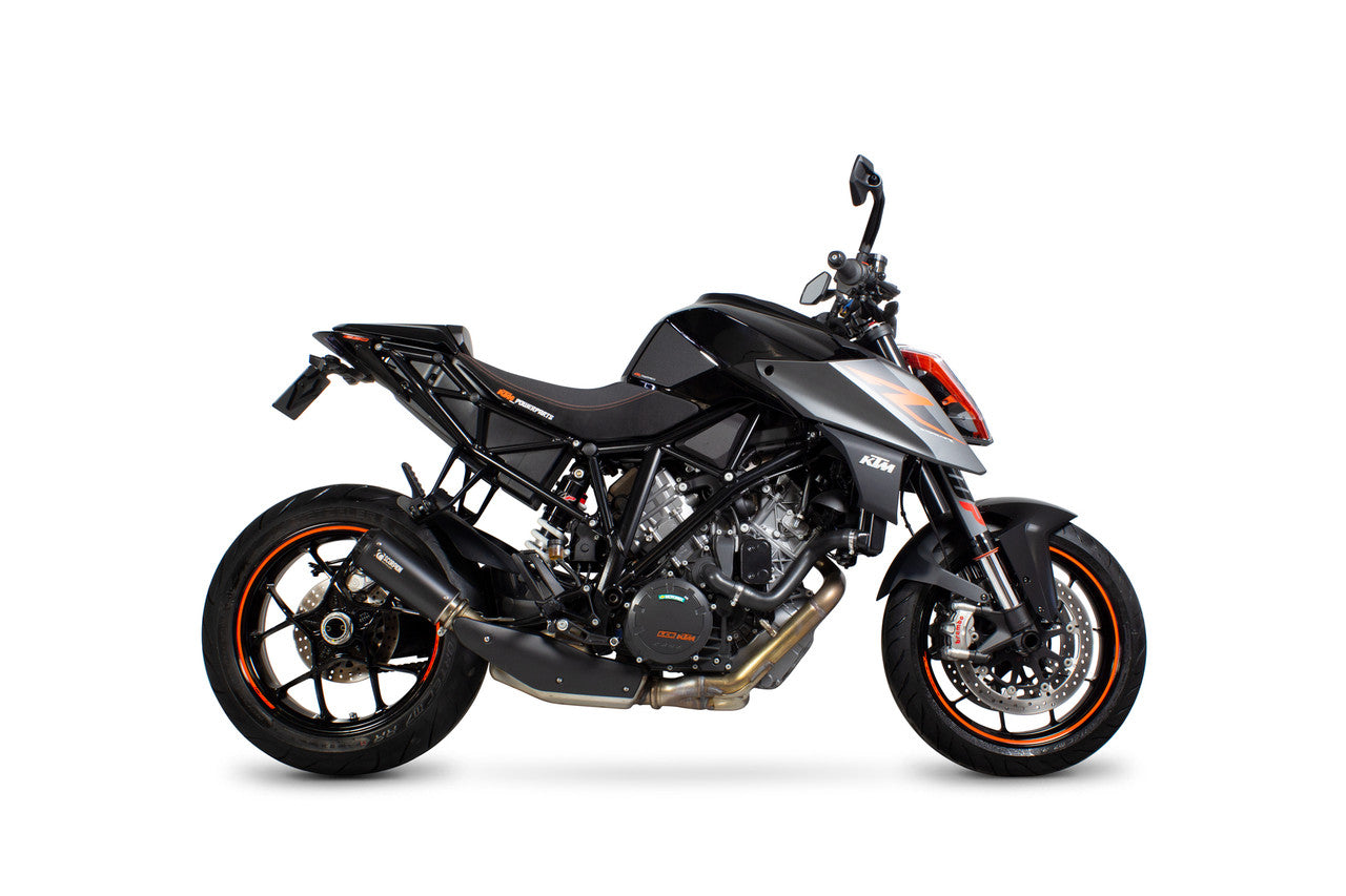 Scorpion PKT90BCER Red Power Slip-on - Black Ceramic Coated Sleeve - 1290 Superduke R - 2014 - 2019