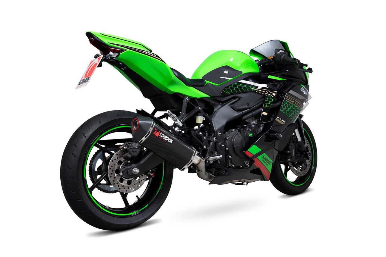 Scorpion RKA140SYSCEO Serket Parallel Full System Carbon Fibre Sleeve - Ninja ZX-25R - 2020->