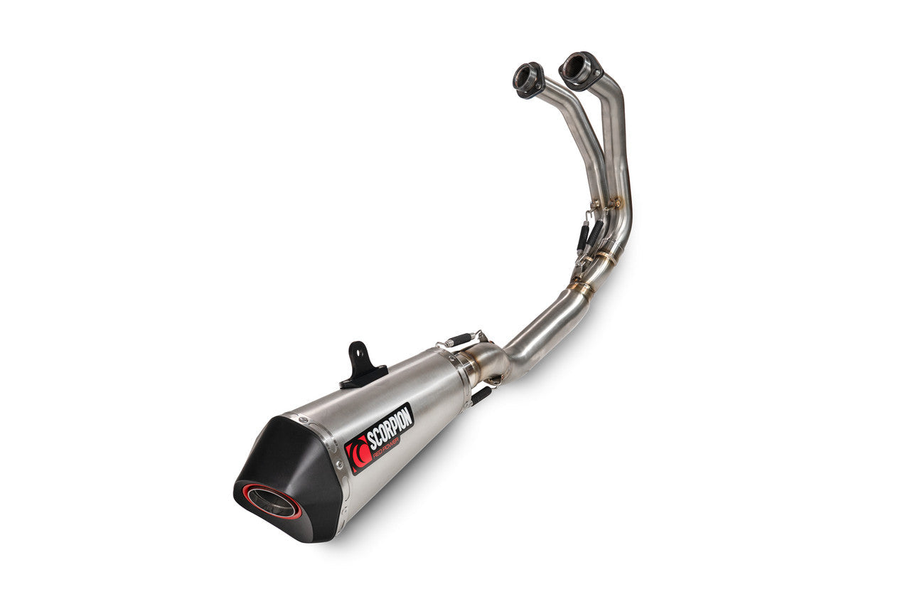 Scorpion RKA144SYSSEO Serket Taper Full System Brushed Stainless Steel Sleeve - Z650 - 2020