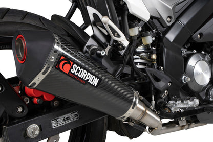 Scorpion RKE50CEO Serket Taper Full System Carbon Fibre Sleeve - RKF 125 Euro 4 Model - 2019