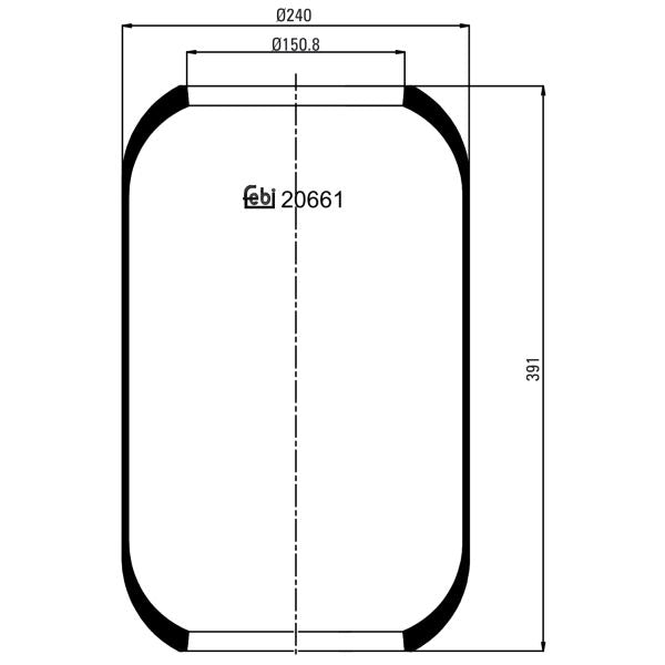 FEBI FE20661 Air Suspension Bellow