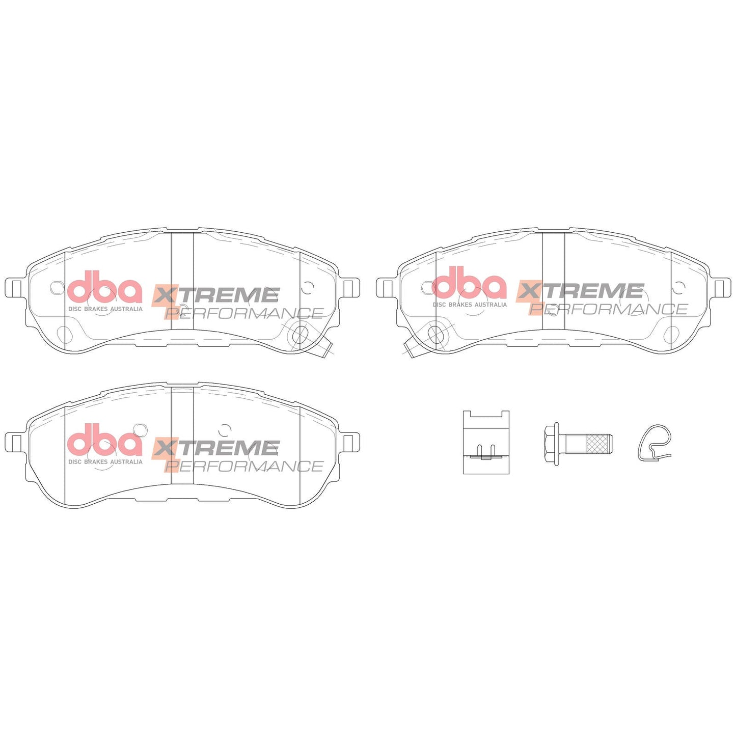 DBA DB15016XP High Performance Brake Pad Set