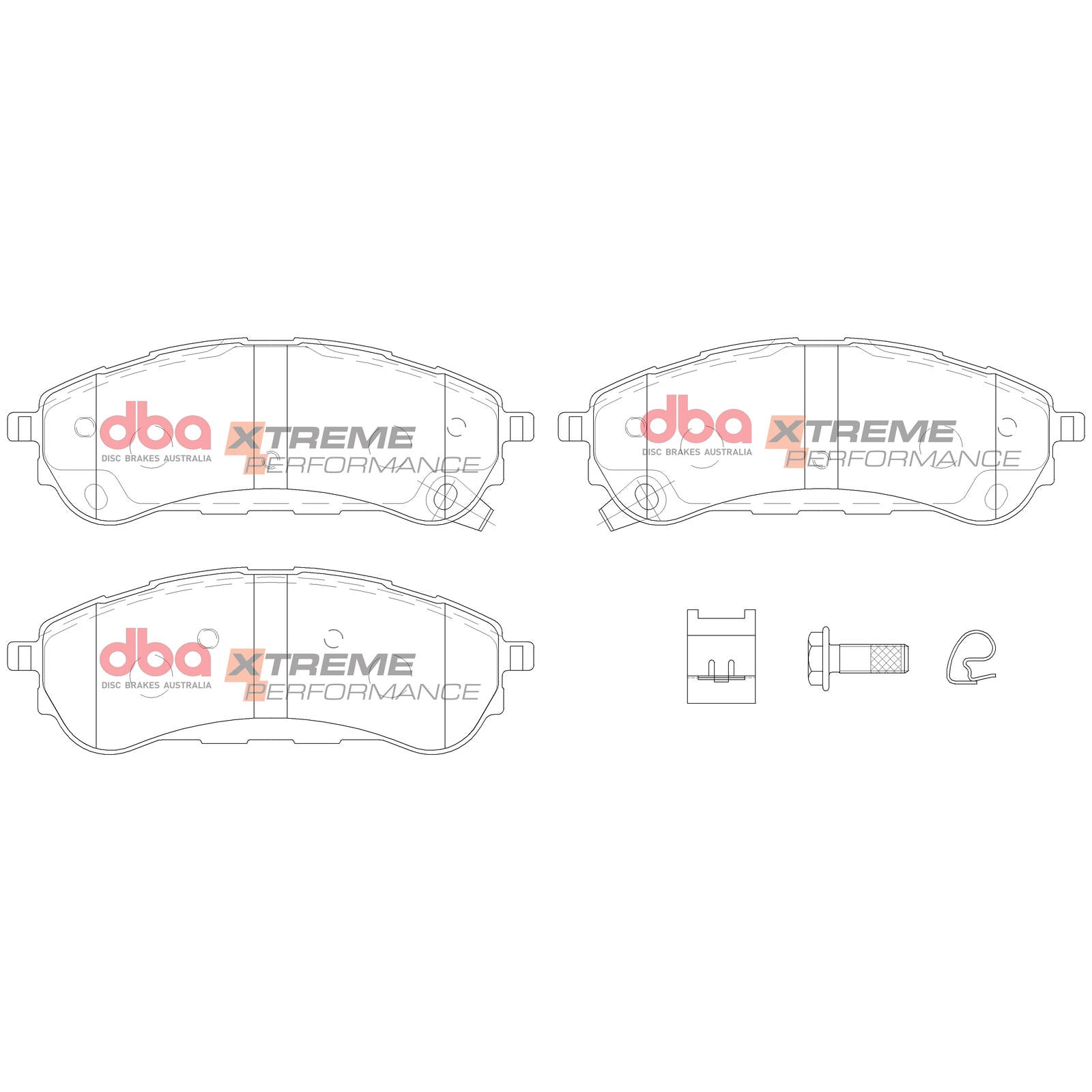 DBA DB15016XP High Performance Brake Pad Set