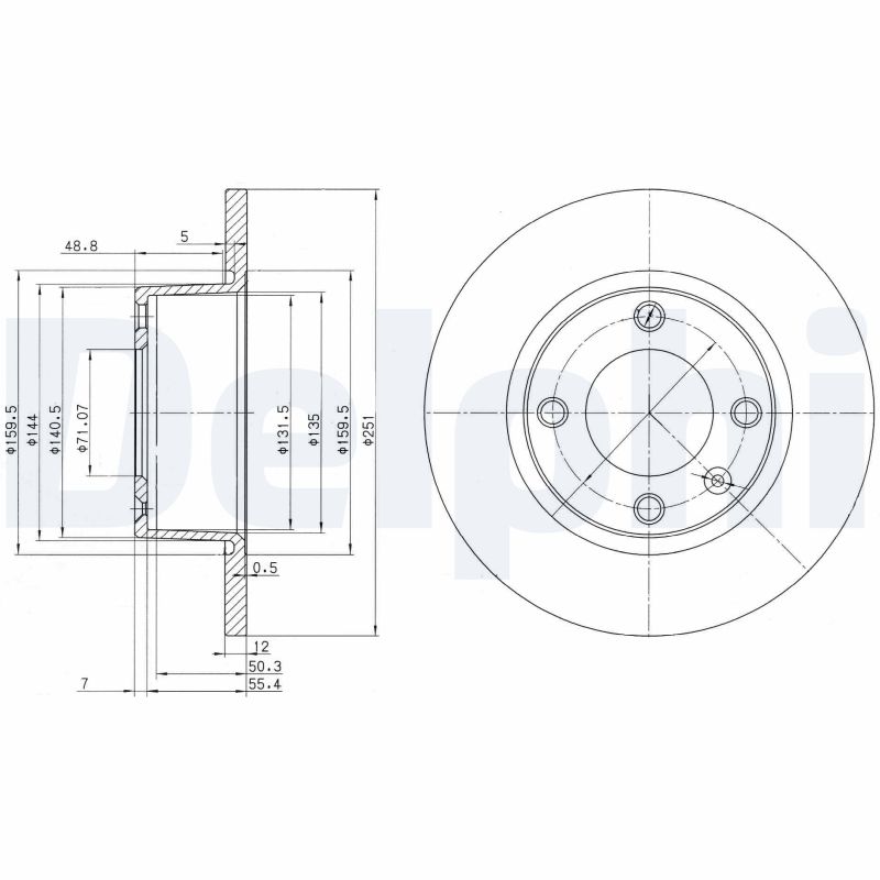 DELPHI BG3367 Brake Disc .