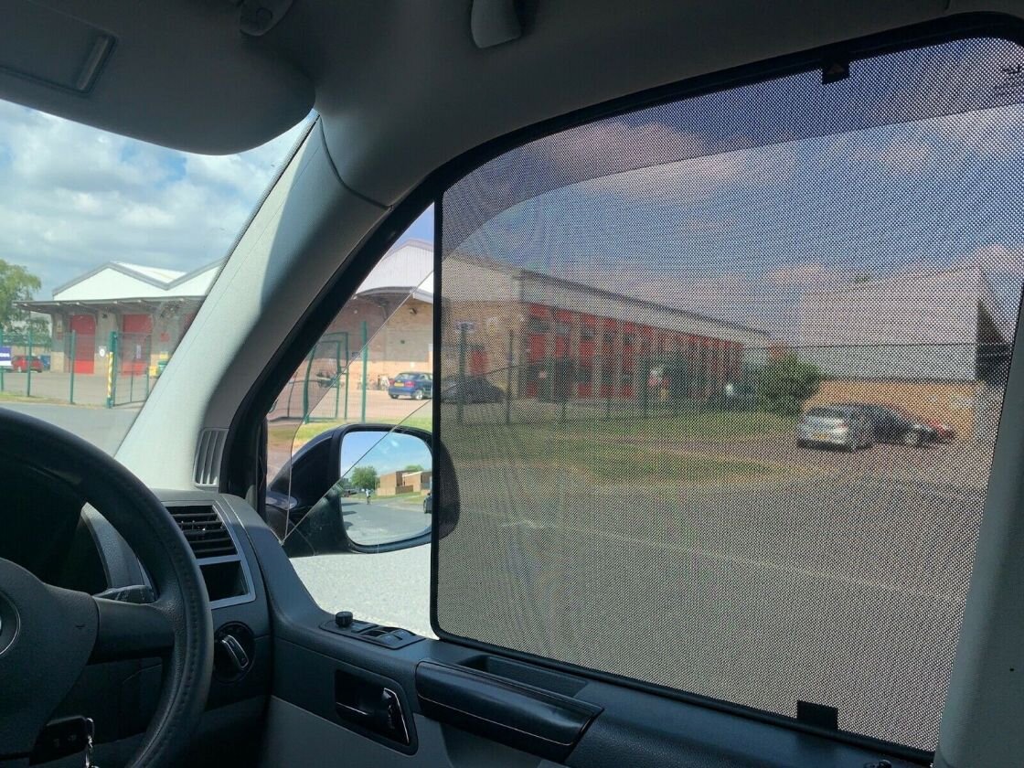 Heyner TROVWT6cF Volkswagen Transporter T6 With Cut - Front Windows Shades Set Of 2Pcs.