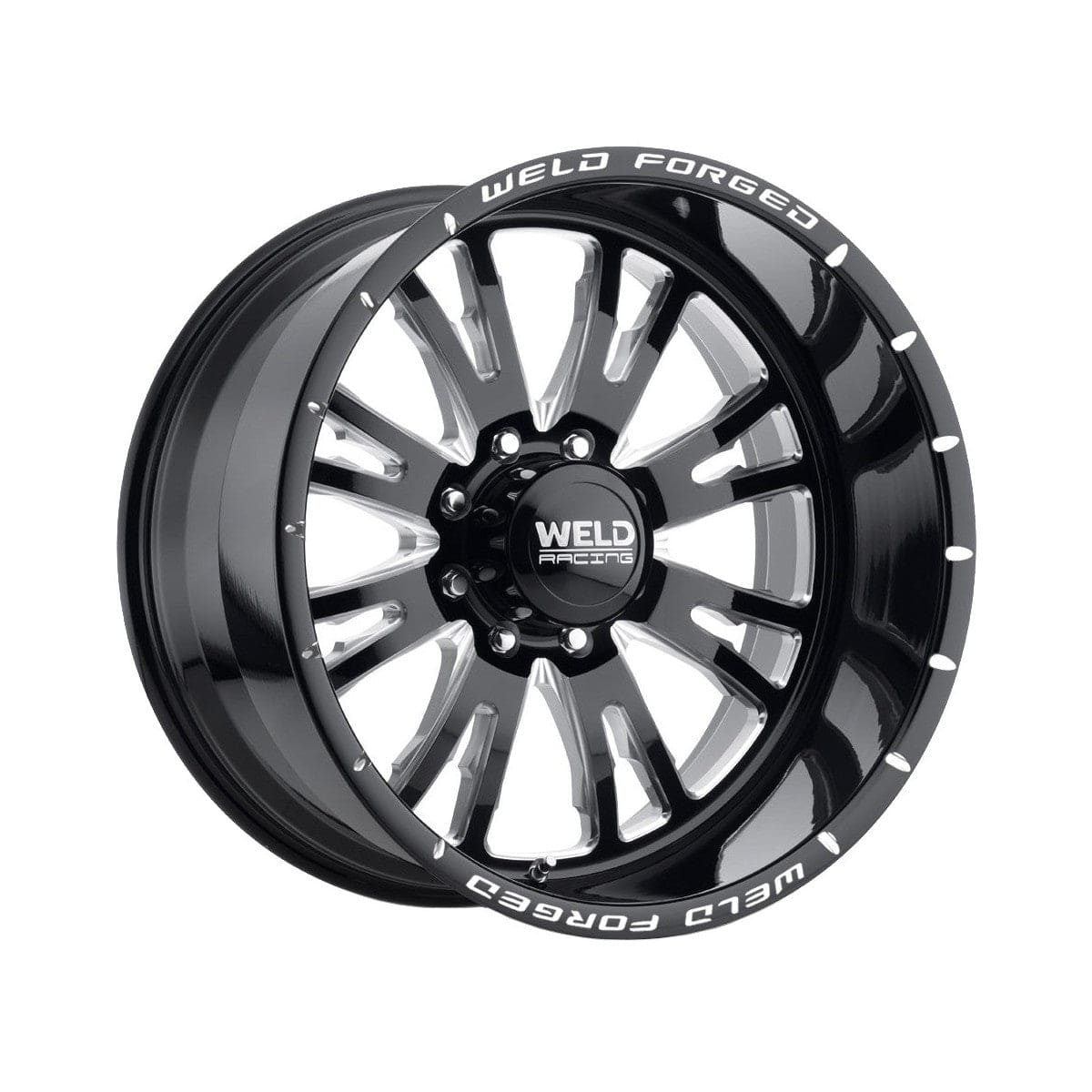 Weld W70824082BAA Slingblade Xt Wheel 22x14 8x165.1 ET-76 BS4.5 Gloss Black & Contrast Cut