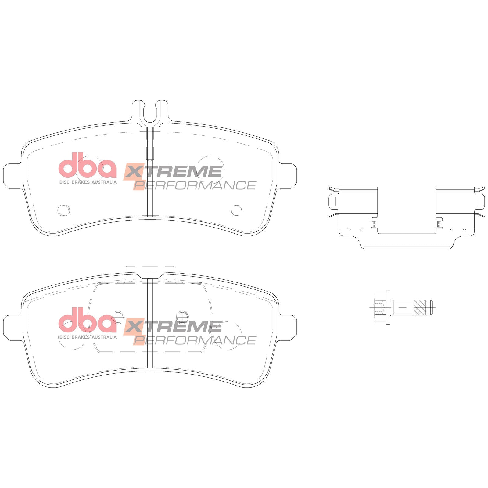 DBA DB15034XP High Performance Brake Pad Set