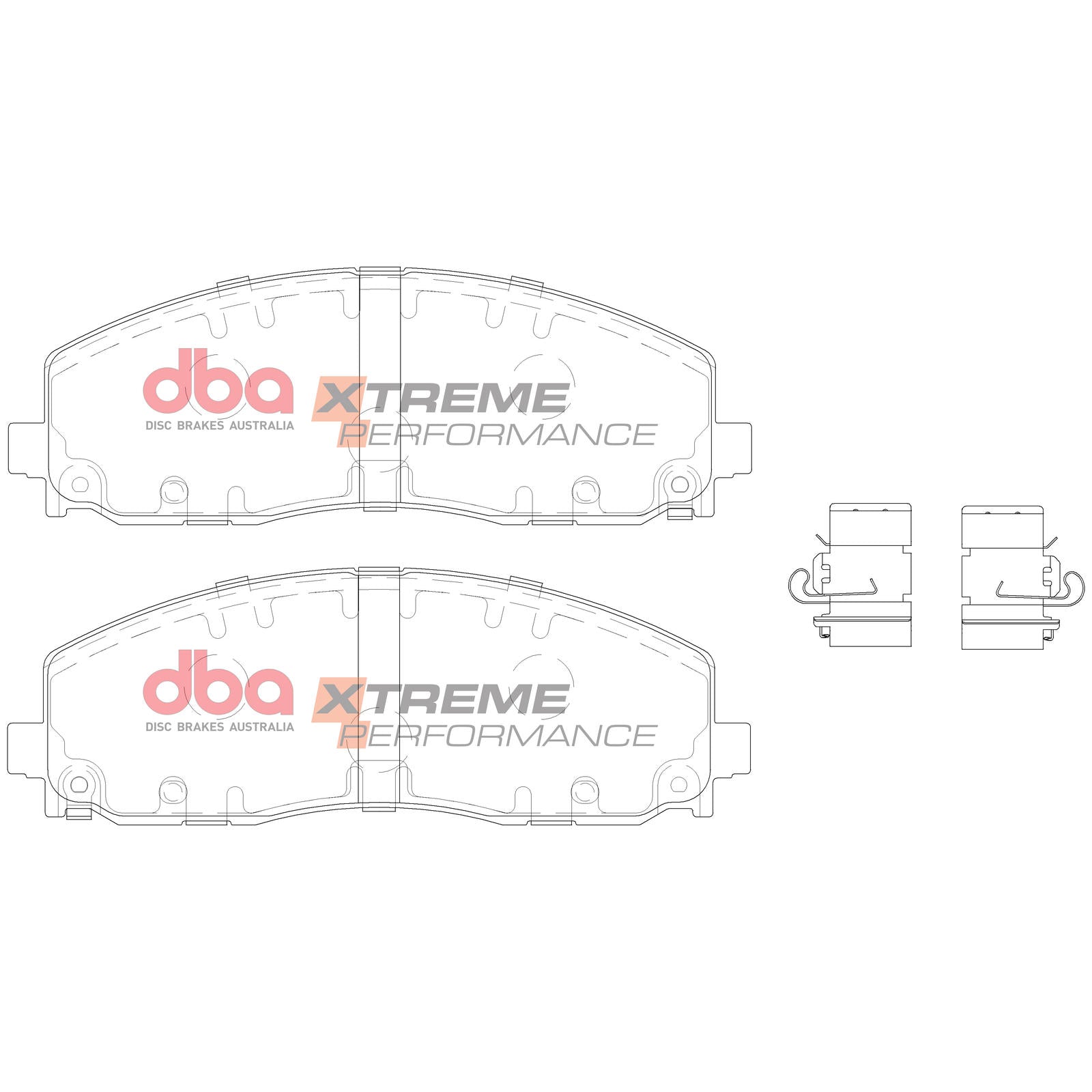 DBA DB15038XP High Performance Brake Pad Set