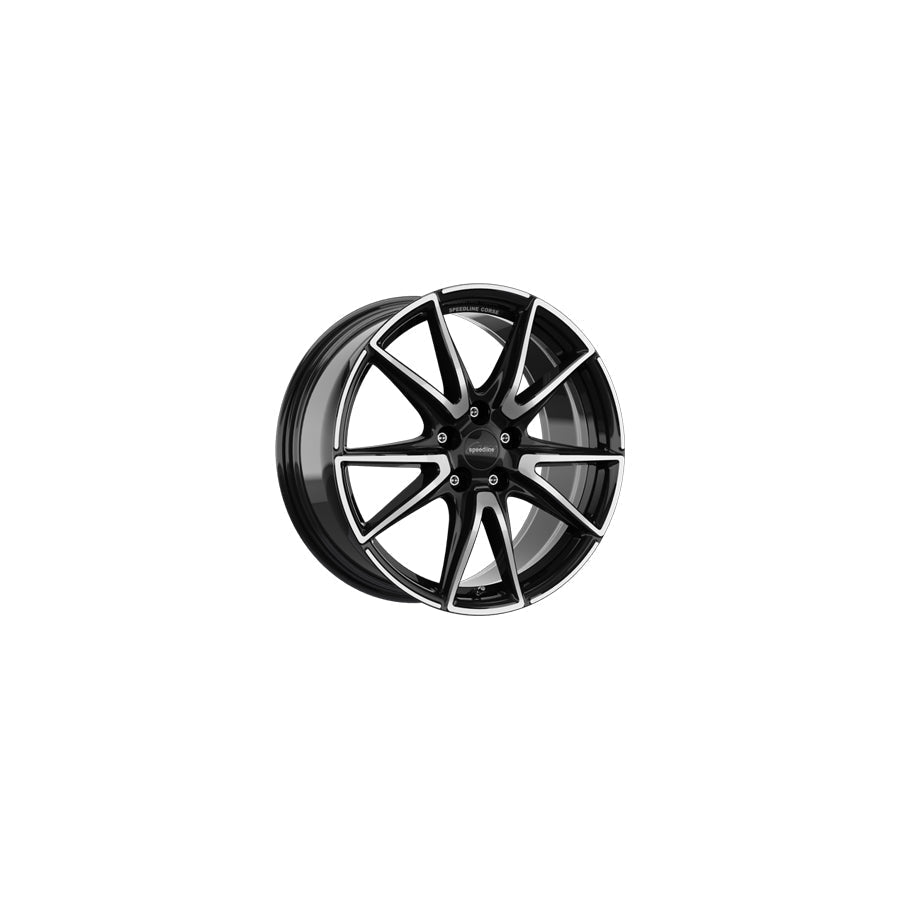 Speedline Corse SL6 Vettore 9x20 ET40 SL6.0905.073/022 Jetblack Front Diamond Cut Wheel