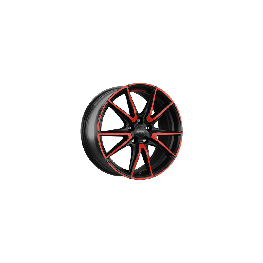 Speedline Corse SL6 Vettore MCR 8.5x20 ET30 SL6.0855.073/MCR Jetblack-Matt-Red Rim Wheel