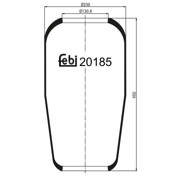 FEBI FE20185 Air Suspension Bellow