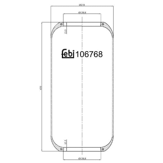 FEBI FE106768 Air Suspension Bellow
