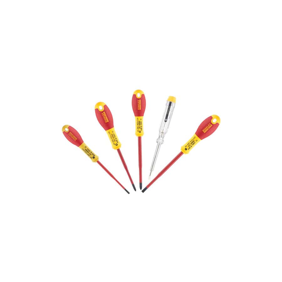 STANLEY® STA062693 FatMax® VDE Insulated Screwdriver Set, 5 Piece