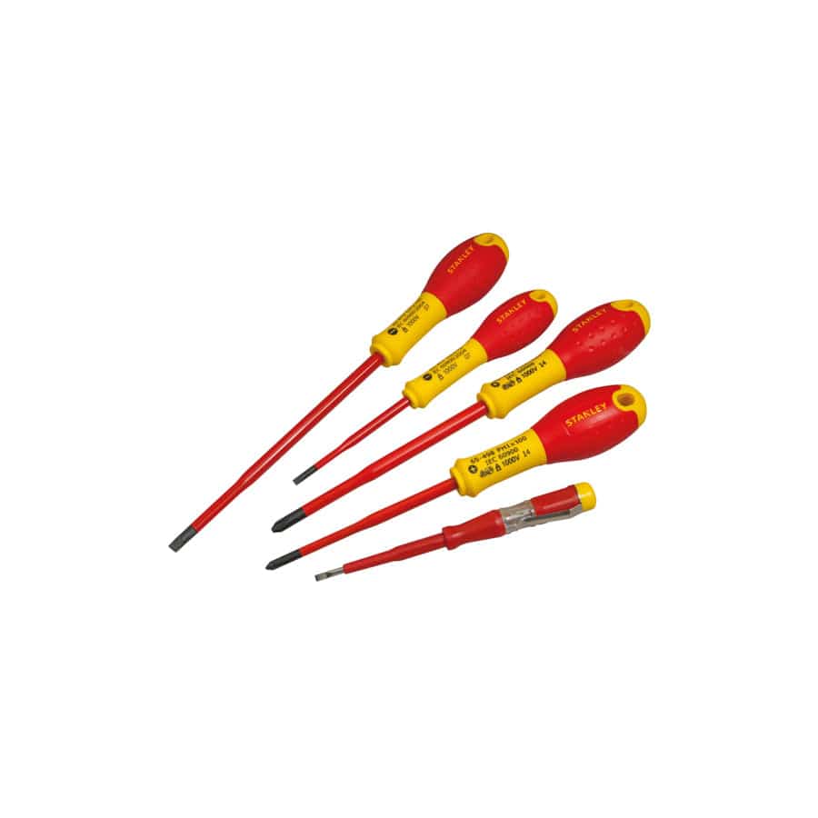 STANLEY® STA062694 FatMax® VDE Insulated Screwdriver Set, 5 Piece Plusminus