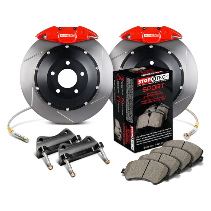 StopTech 83.143.0027.71 Sport Big Brake Kit - Rear - 355x32mm Slotted - ST-22 Red