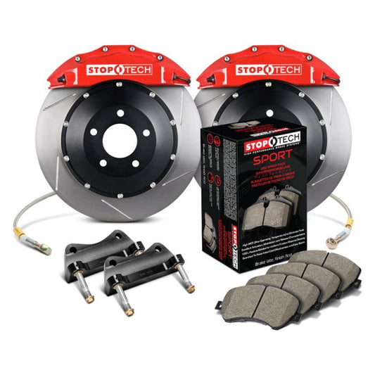 StopTech 83.182.6800.71 Sport Big Brake Kit - Front - 380x35mm Slotted - ST-60 Red