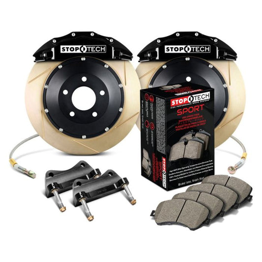 StopTech 83.306.6800.53 Sport Big Brake Kit - Front - 380x32mm Slotted & Zinc Coated - ST-60 Black