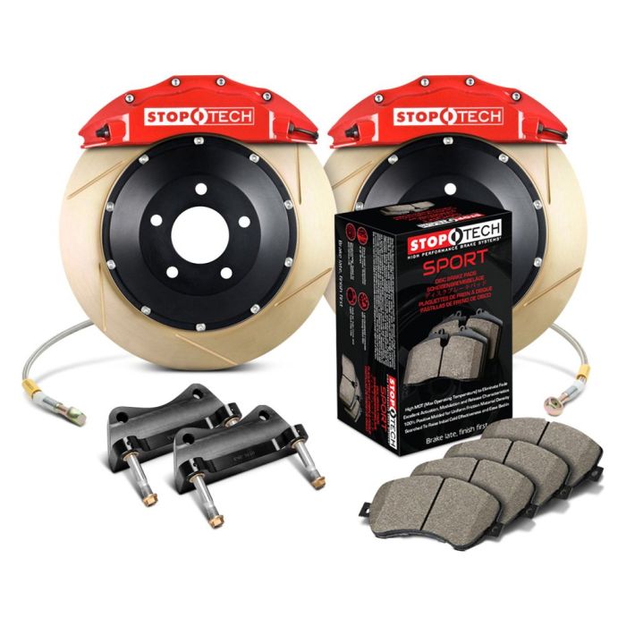 StopTech 83.192.6700.73 Sport Big Brake Kit - Front - 355x32mm Slotted & Zinc Coated - ST-60 Red