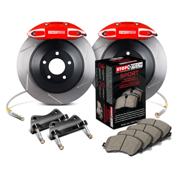 StopTech 82.893.5N00.71 Touring Big Brake Kit - Front - 328x25mm Slotted - ST-41 Red