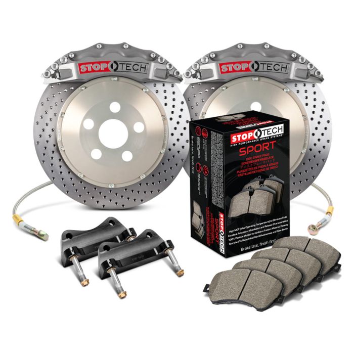 StopTech 83.646.6700.R2 Trophy Sport Big Brake Kit - Front - 355x32mm Drilled - STR-60 Anodized