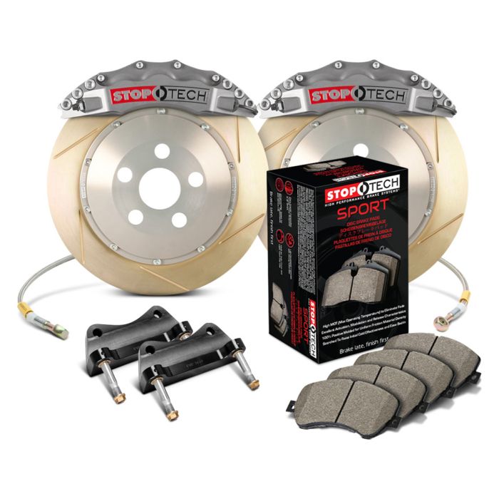 StopTech 83.130.6700.R3 Trophy Sport Big Brake Kit - Front - 355x32mm Slotted & Zinc Coated - STR-60 Anodized