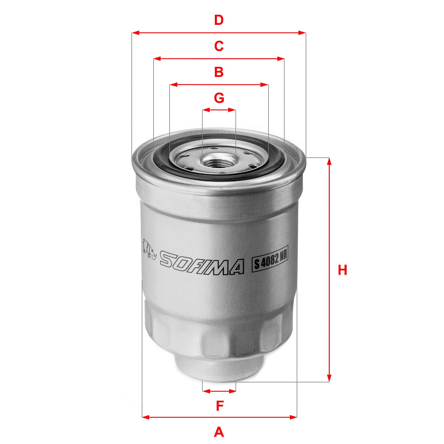 SOFIMA S4082NR Fuel Filter