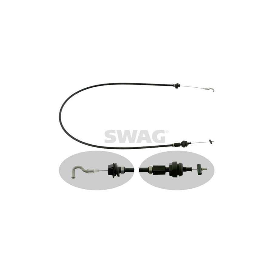 SWAG 20 90 1767 Throttle Cable for BMW 3 Saloon (E36)