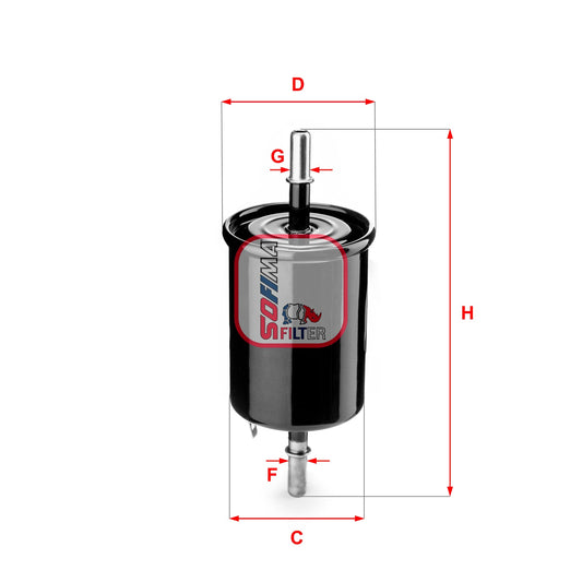 SOFIMA S1843B Fuel Filter