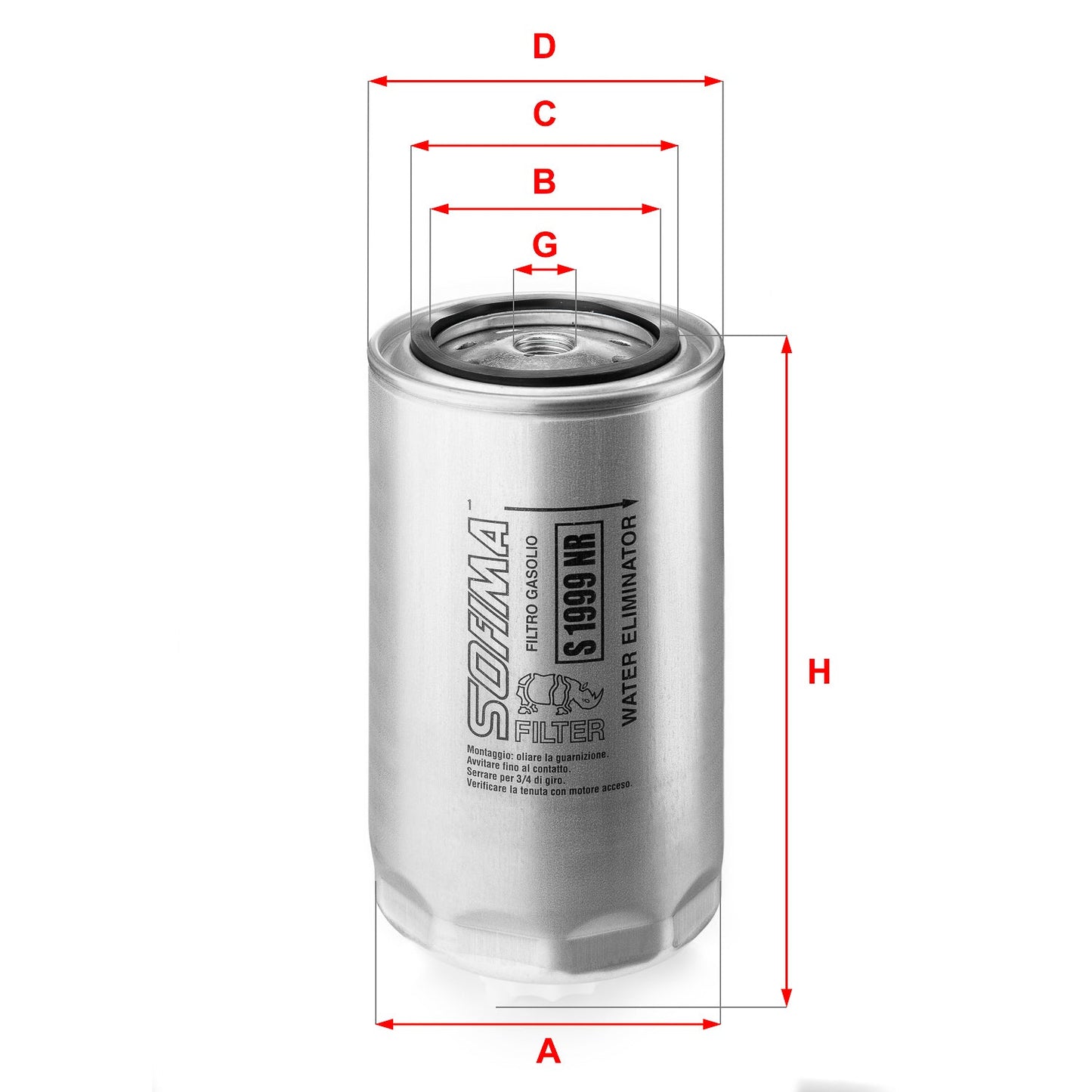 SOFIMA S1999NR Fuel Filter