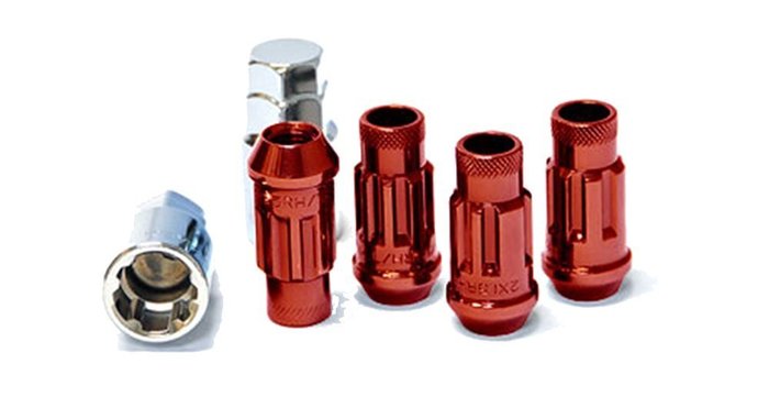 MUTEKI 32901R LUG NUTS KIT SR48 LOCK SET 12X1.25 48MM RED