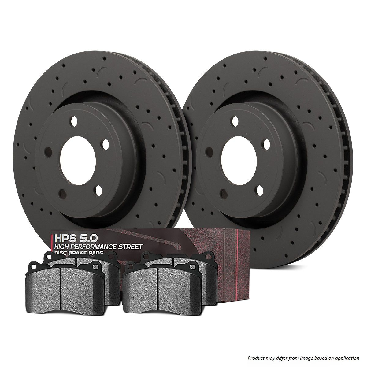 Hawk Performance HKC5272.262B Brake Kit - HPS 5.0 Pads & Talon Slotted & Drilled Discs Rear