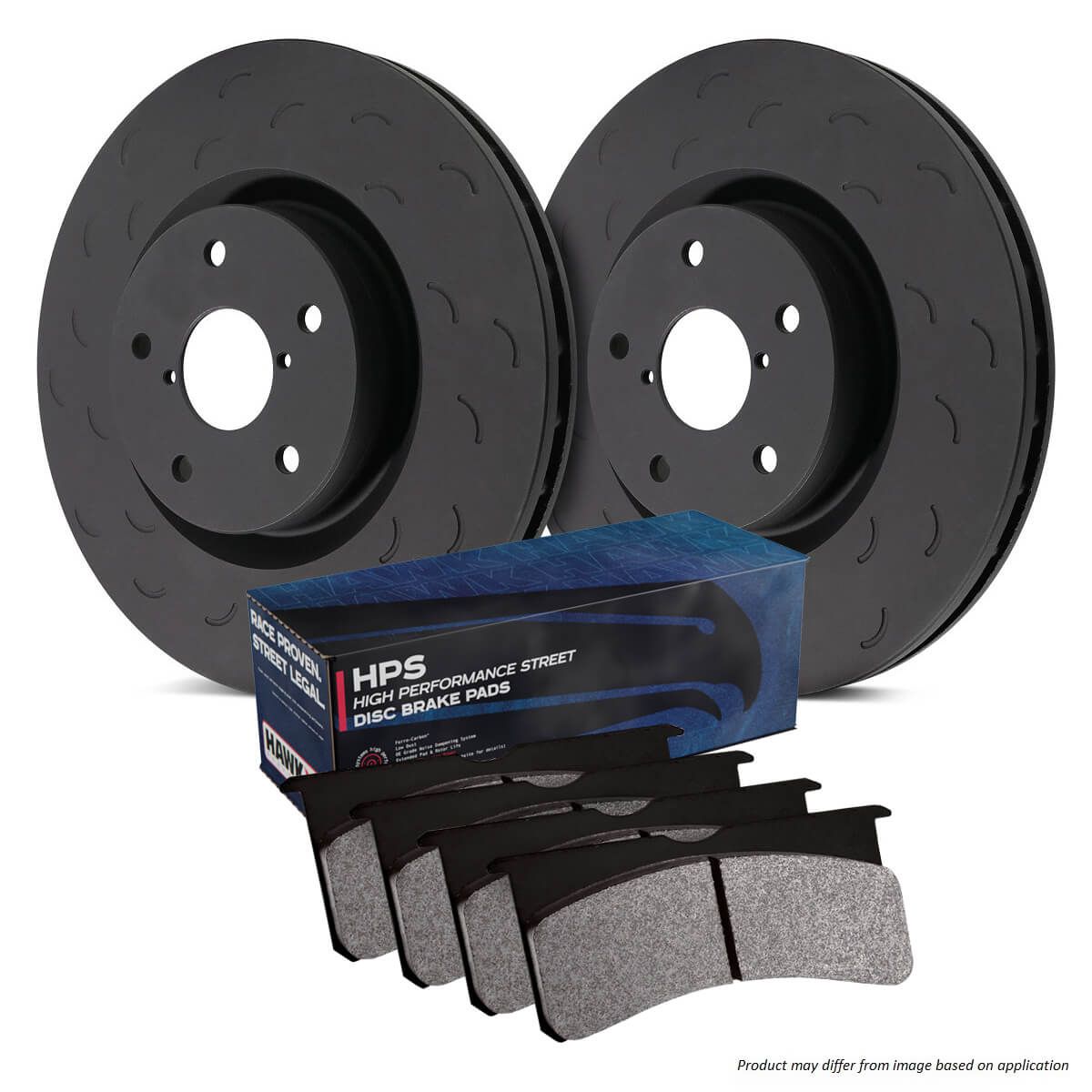 Hawk Performance HKS4335.302F Brake Kit - HPS Pads & Talon Slotted Discs Front