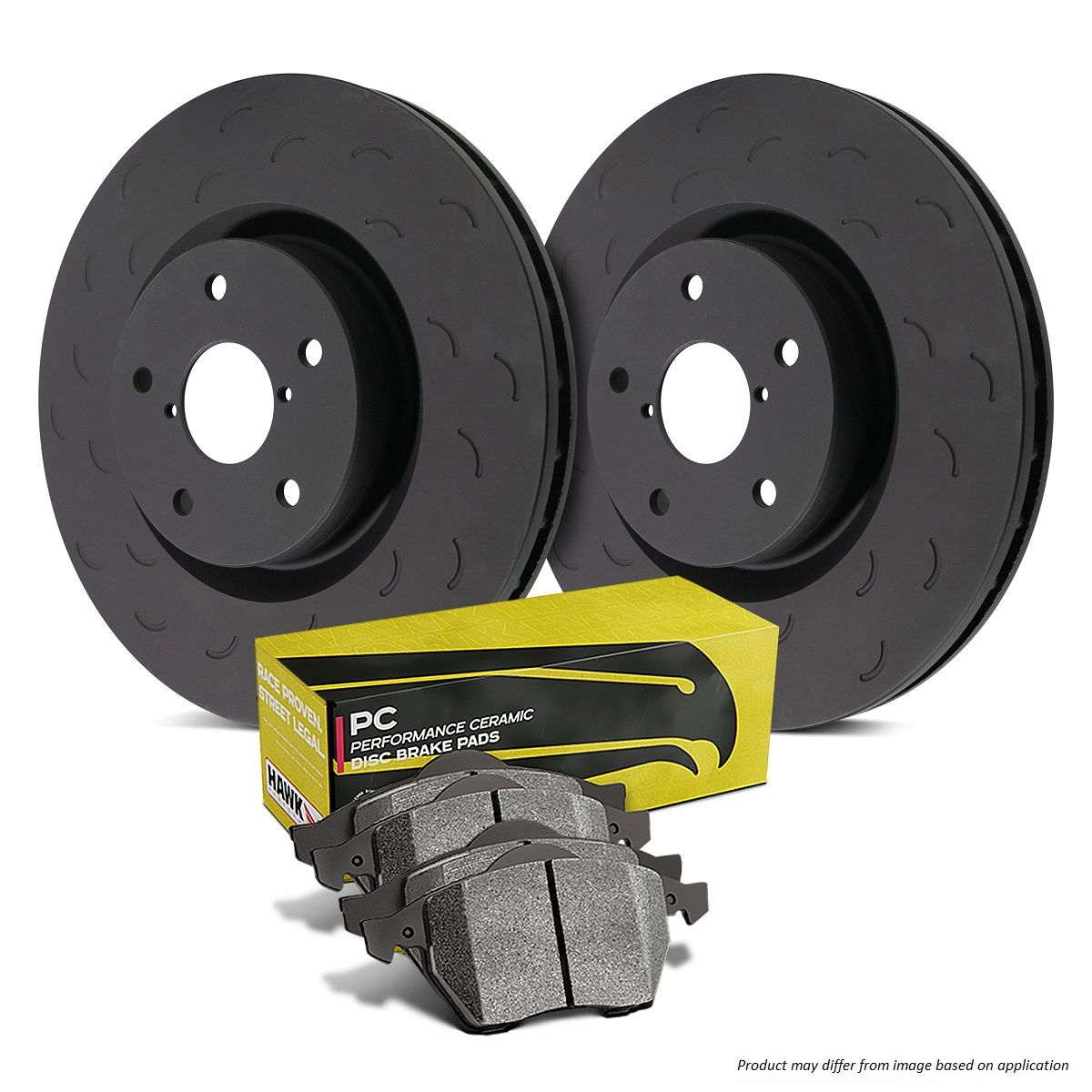 Hawk Performance HKS4333.303Z Brake Kit - PC Pads & Talon Slotted Discs Rear