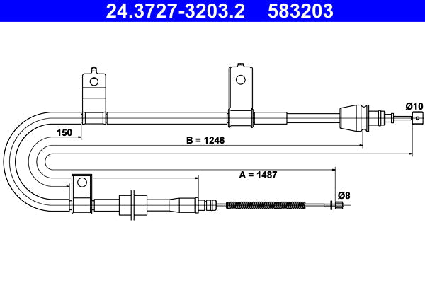 FEBI BILSTEIN FE27472 Parking Brake Cable Pull