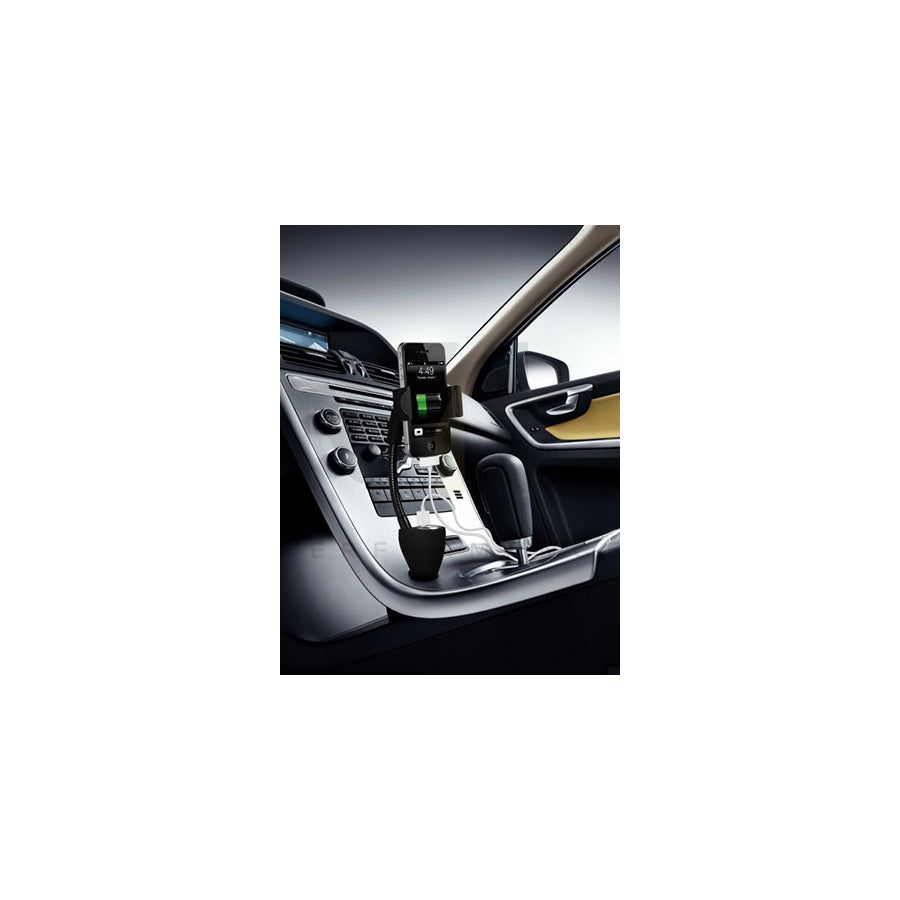TECHNAXX TE06 3886 Car phone holder 58-85 mm, flexible arm, with charger