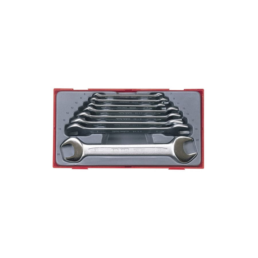 Teng TENTT6208 TT6208 Metric Open End Spanner Set, 8 Piece