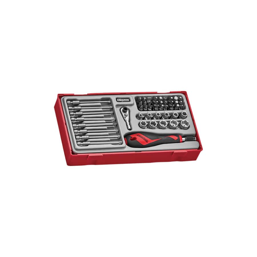 Teng TENTTMDQ49 TTMDQ49 Bit & Quick Chuck Driver Set, 49 Piece - 1/4in Drive