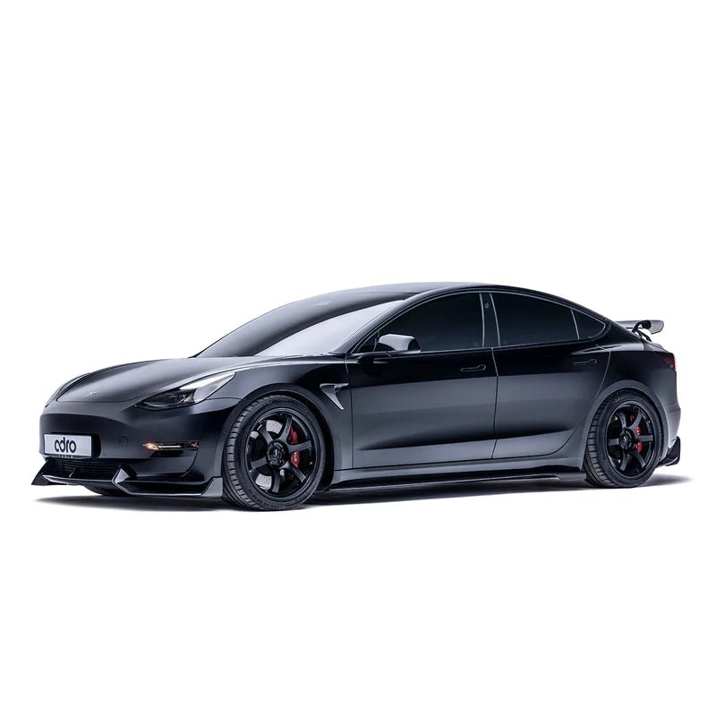 Adro A15A10-1202 Tesla Model 3 Carbon Fibre V2 Front Splitter (2017+)