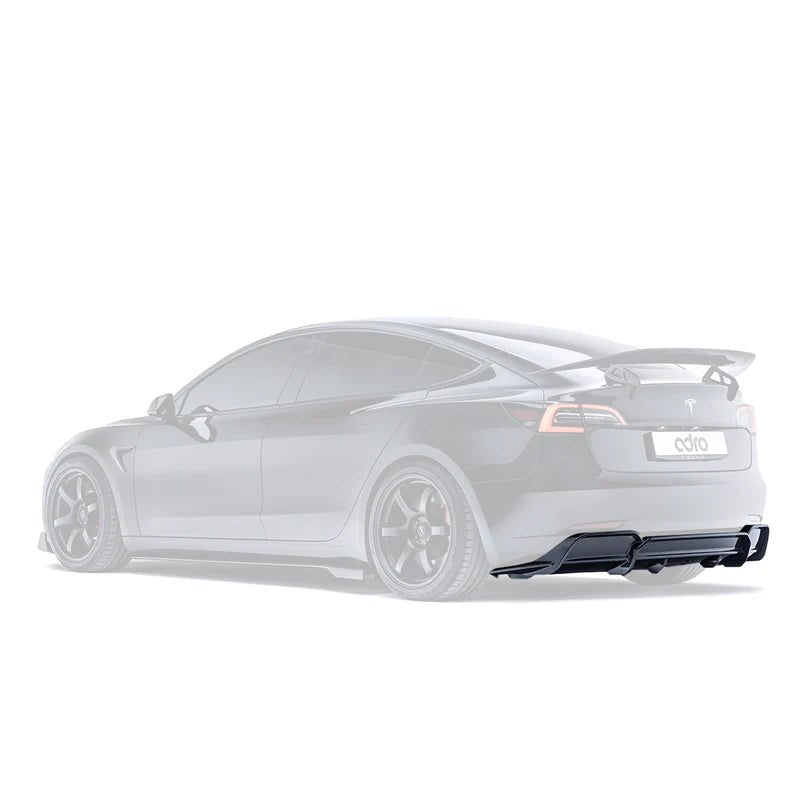 Adro A15A10-1302 Tesla Model 3 Carbon Fibre V2 Rear Diffuser (2017+)