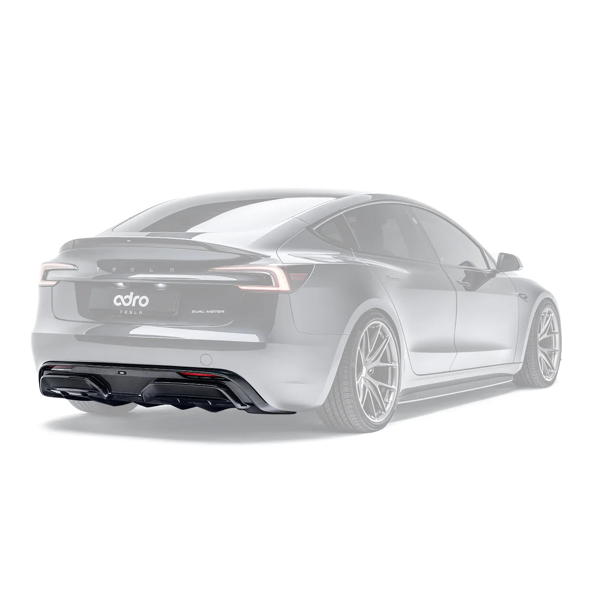 Adro A15A11-1301 Tesla Model 3 Highland Carbon Fiber Rear Diffuser