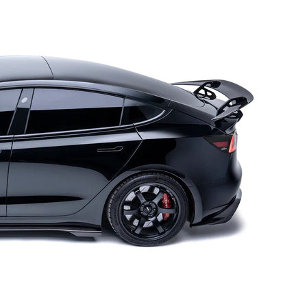 Adro A15A10-1503 Tesla Model 3 Pre-Preg Carbon Fibre AT-S Swan Neck Rear Wing (2017+)