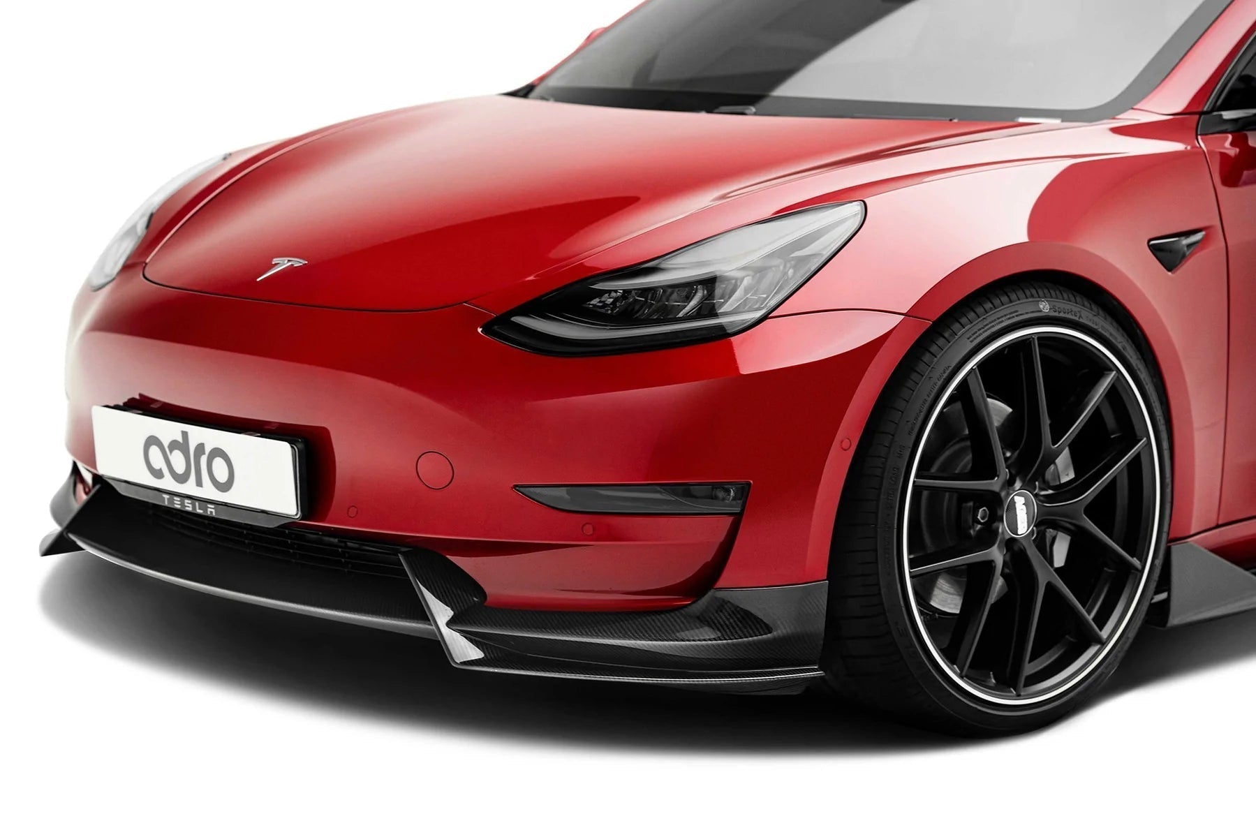 Adro A15A10-1201 Tesla Model 3 Pre-Preg Carbon Fibre Front Splitter (2017+)