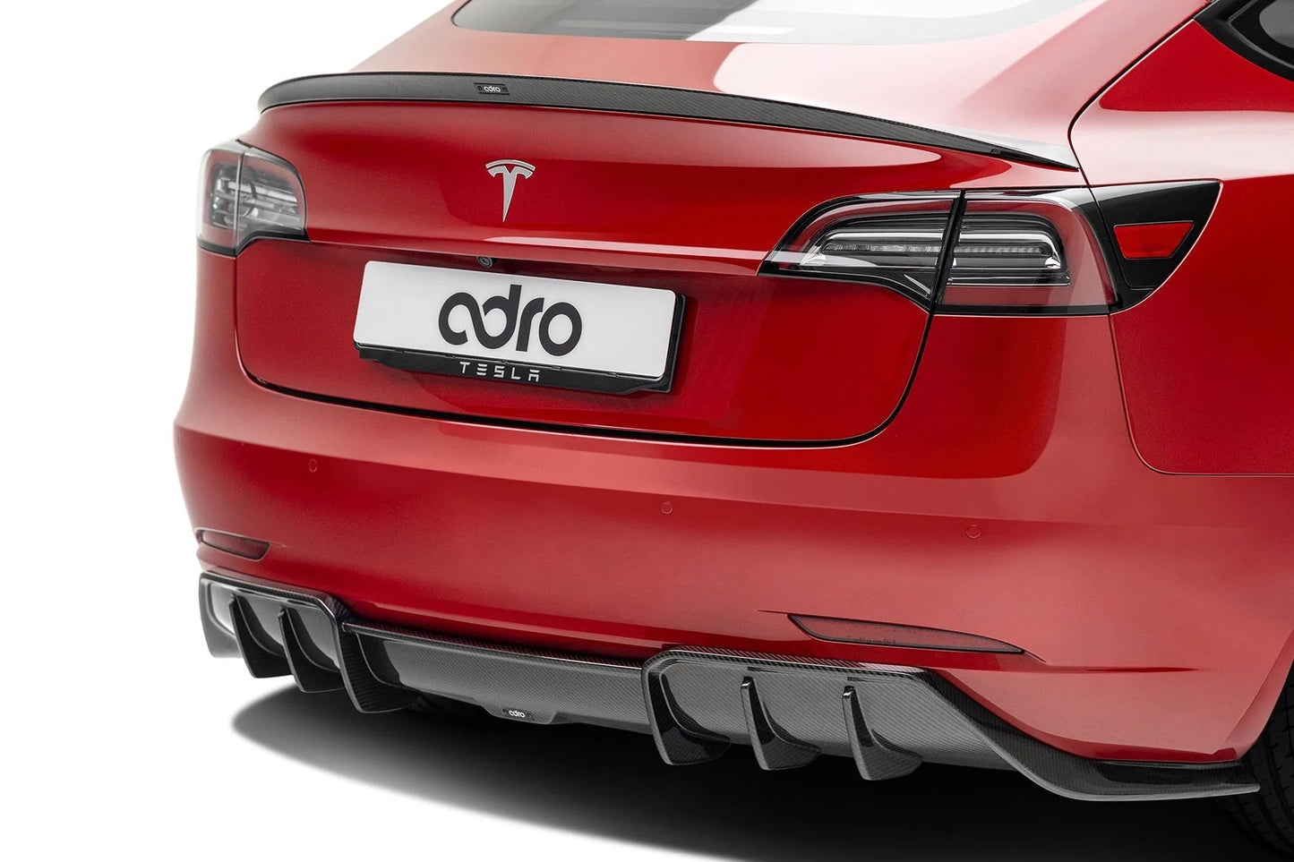 Adro A15A10-1301 Tesla Model 3 Pre-Preg Carbon Fibre Rear Diffuser (2017+)